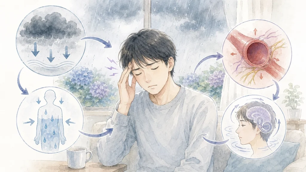 低気圧頭痛が起こる原因